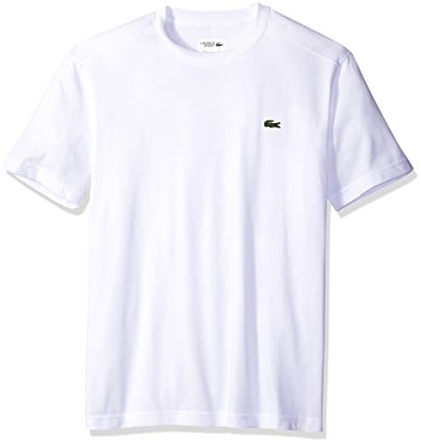 Lacoste Men's Sport Short Sleeve Technical Jersey Tee Shirt, White, 6