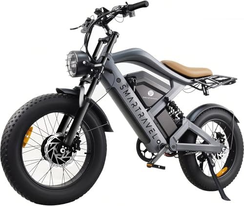 Hotsee Electric Dirt Bike, Electric Motorcycle, Christmas-Birthday-Gifts for Men/Teens/Boys/Adults, Mountain Off-Road Ebike Fit Age 13+ (3000W Dual Motor Dual Battery-Black)