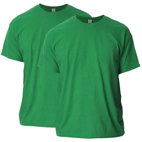 Gildan Adult Ultra Cotton T-Shirt, Style G2000, Multipack, Antique Irish Green (2-Pack), Small