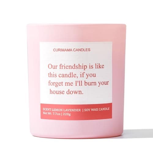 Birthday Gifts for Women Best Friends, Funny Birthday Gift for Sister Friendship, Cool Bestie Gift Ideas for Women Females Bestie, Lavender Scented Candles 7.7oz