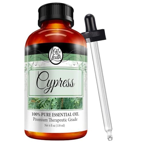 Oil of Youth Essential Oils 4oz - Cypress Essential Oil - 4 Fluid Ounces - Cypress Therapeutic Grade Essential Oil - Cypress Oil - Aromatherapy Cypress Oil