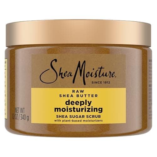 SheaMoisture Shea Sugar Body Scrub For Moisturize And Restore Dry Skin Raw Shea Butter Deeply Moisturizing Body Scrub With 24h Shea Moisture Nutrients 12 oz