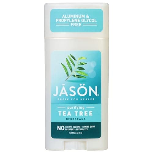 Jason Aluminum Free Deodorant Stick, Purifying Tea Tree, 2.5 Oz (Pack of 3)