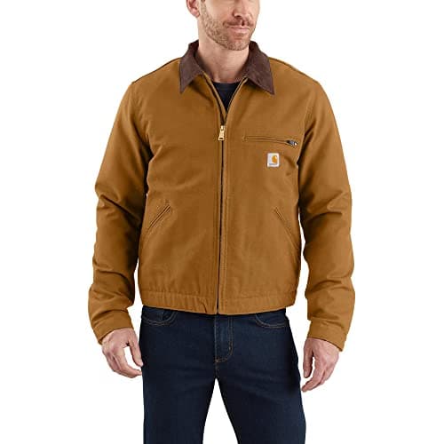 Carhartt Men's Relaxed Fit Duck Blanket-Lined Detroit Jacket-Carhartt Brown-X-Large