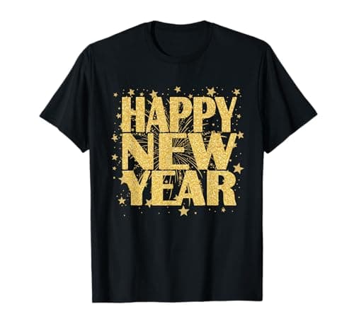 Happy New Year 2025 New Years Eve Party Countdown Fireworks T-Shirt