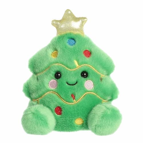 Aurora® Festive Palm Pals™ Douglas Christmas Tree™ Stuffed Animal - Fun Collectible Plush for Kids and Adult Collectors - Perfect for Holiday Decorations or Gifts - Green 5 Inches