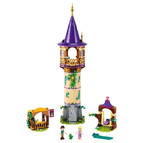 Lego 43187 Disney Princess Rapunzel’s Tower, Buildable Castle Toy Playset with Rapunzel and Flynn Rider Mini-Doll Figures from Tangled Movie, Creative Gift Idea for Kids, Girls and Boys