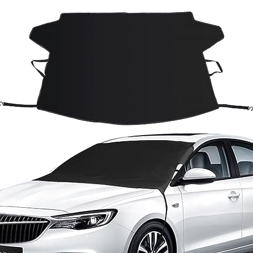 Windshield Cover for Ice and Snow, Car Windshield Snow Cover Winter Ice Sunshade Protector, Universal Fit SUV Auto Car Cover Snow Water Proof UV Dust Resistant, 63 Inches Wide