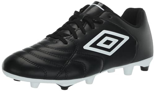 Umbro Men's Classico XI FG Soccer Cleat, Black/White, 11