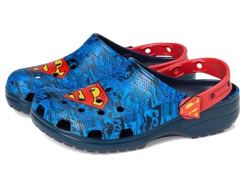 Crocs Kids Unisex Classic Superman Clogs (Little Kid/Big Kid) Multi 13 Little Kid M