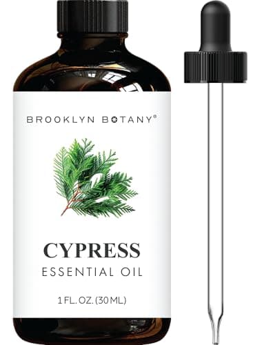 Brooklyn Botany Cypress Essential Oil - 100% Pure and Natural - Premium Grade Oil with Dropper - for Aromatherapy and Diffuser - 1 Fl Oz