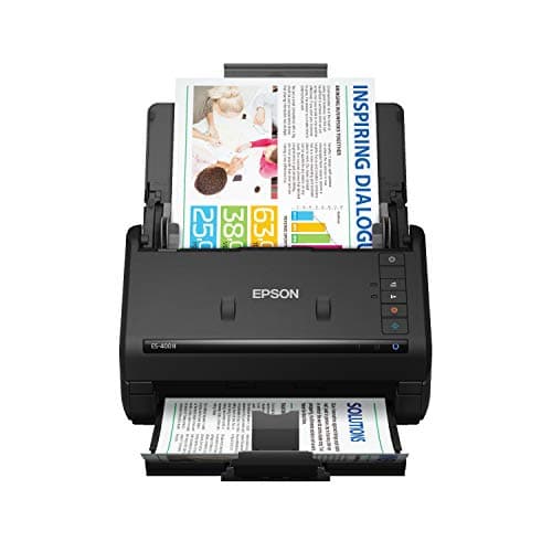 Epson Workforce ES-400 II Color Duplex Desktop Document Scanner for PC and Mac, with Auto Document Feeder (ADF). Full 1-Year Warranty (Renewed)