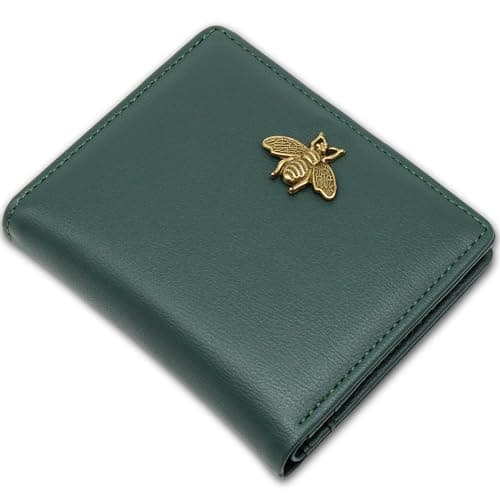 Altally Small Women Wallet RFID Blocking Bifold Pocket Wallet Slim Compact Ladies Purse Mini Wallets For Women (Dark Green)