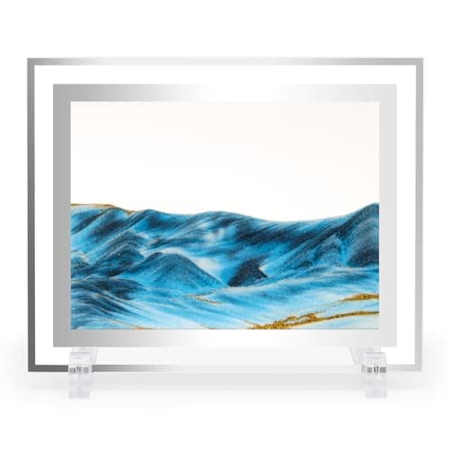 Coitak Moving Sand Art Picture, Dynamic Sand Picture, Desktop Sand Art for Home Decor and Office (7”x9) (9x7inch)