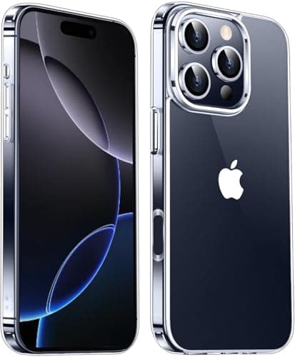 Mkeke for iPhone 16 Pro Case Clear [Not-Yellowing] [Military-Grade Drop Protection] Shockproof Protective Clear iPhone 16 Pro Case Phone Bumper for Apple 6.3 inch 2024