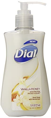 Dial Liquid Hand Soap, Vanilla Honey with Protein Packed Yogurt, 7.5 Fl Oz, Packaging may vary