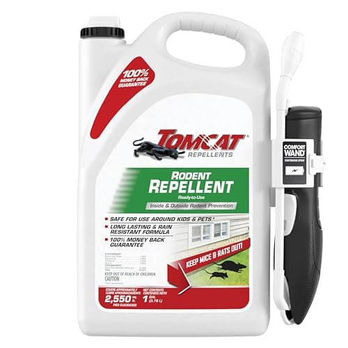 Tomcat Repellents Rodent Repellent Ready-to-Use, For Indoor and Outdoor Mouse and Rat Prevention, 1 gal.