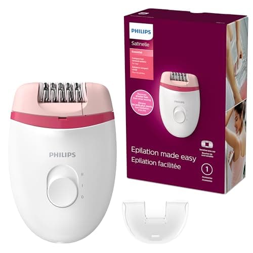 Philips Beauty Satinelle Essential Compact Hair Removal Epilator for Women, BRE235/04 (Corded Use Only)