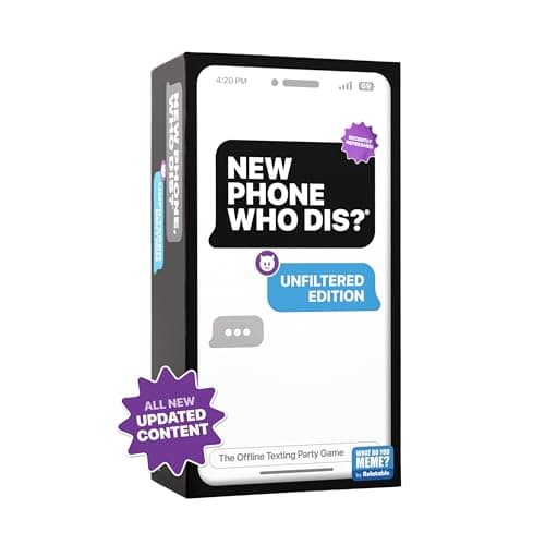 New Phone, Who Dis? by Relatable, The Offline Text Message Party Game, All New Updated Content, Funny Game Night Games, Adult Christmas Games for Party, Includes 100 Inbox Cards and 300 Reply Cards