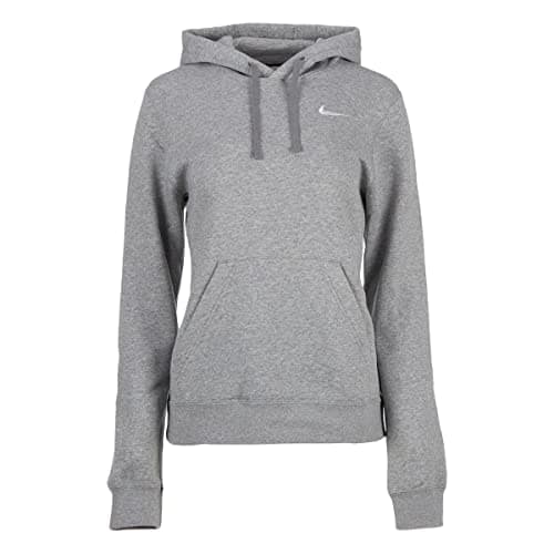 Nike Womens Pullover Fleece Hoodie (Grey, Large)