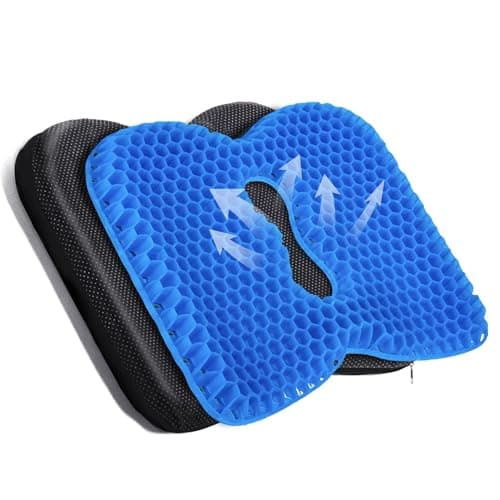 Kayak Seat Cushion - Anti-Slip Kayak Seat Pad, Kayak Accessories, Waterproof Gel Thicken Kayak Boat Canoe Rowing Rubber Dinghy Seat Pad for Sit in Kayak Chair Equipment Gear for Fishing Kayaks