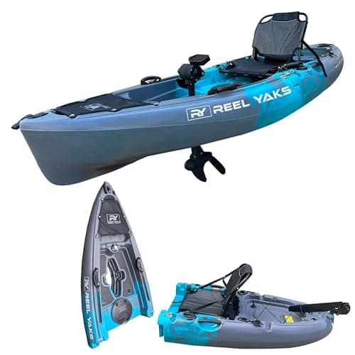 9.5ft Raptor Modular Propeller Drive Fishing Kayak, 380 lbs Capacity, Super Lightweight, Easy to Store/Carry