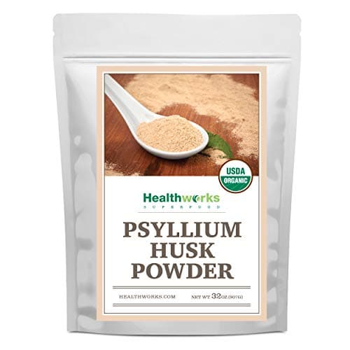 Healthworks Psyllium Husk Powder (32 Ounces / 2 Pounds) | Raw | Certified Organic | Finely Ground Powder from India | Keto, Vegan & Non-GMO | Fiber Support | Packaging May Vary