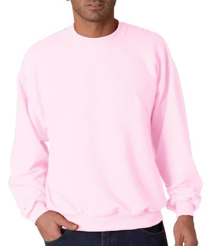 Jerzees Men's NuBlend Crew Neck Sweatshirt, Classic Pink, Small