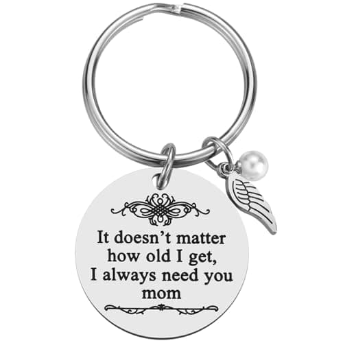 iJuqi Mother's Day Gifts from Daughter Son for Mom Birthday Valentine's Day Christmas Gifts Mom Keychain Mother Keyring