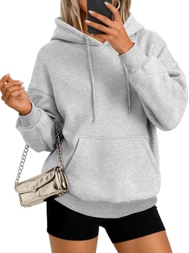 AUTOMET Womens Hoodies Sweatshirts Pullover Sweaters Casual Comfy Tops Trendy Fall Outfits Winter Clothes 2025 Grey M