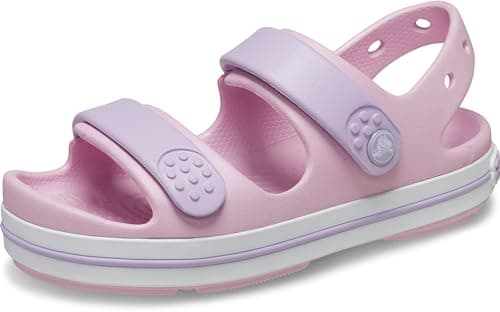 Crocs Kids Crocband Cruiser Sandal, Ballerina/Lavender, Numeric_10 US Unisex Toddler