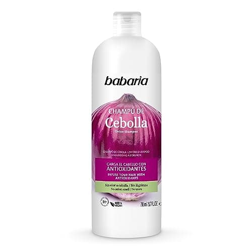 Babaria Onion Shampoo - No Smell, No Tears - Purifying and Antioxidant Properties - Improves Hair Growth - Increase Hydration and Shine - Reduce Itchy Scalp, Dandruff, and Frizz - 23.66 oz