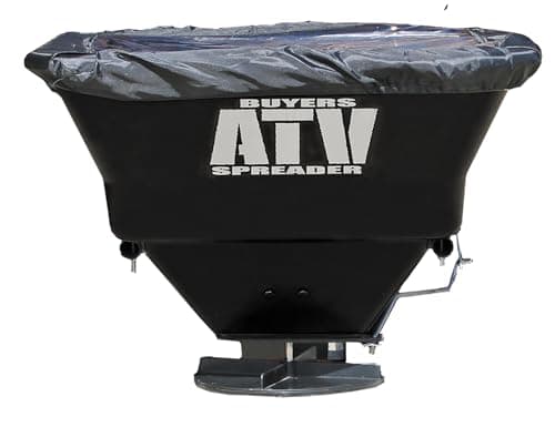 Buyers Products ATVS100 ATV Broadcast Spreader, All-Purpose Spreader for Salt, Seed & Fertilizer, 100 lb. Capacity W/ Rain Cover, ATV/UTV, Deer Feed Spreader, Salt Spreader, Lawn & Garden Spreader