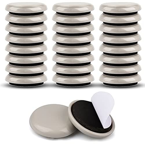 Best Sliders for Furniture #4 from EASTWONDER 1-1/4" Furniture Sliders for Carpet & Hardwood Floors, 24PCS Furniture Pads for Quickly and Easily Move Any Item and Protect The Floor