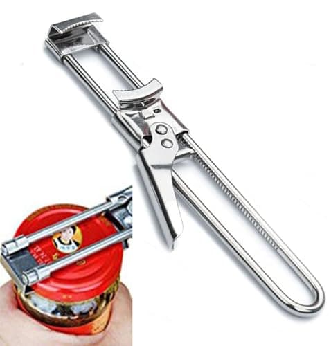 zengxiaoyun® Master Jar & Bottle Opener, Adjustable Multifunctional Stainless Steel Can Opener Jar Lid Gripper, Manual,Kitchen Accessories