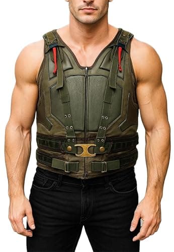 NM-Fashions Bane Vest Adult Mens Costume Knight Rises Military Tom Hardy Costume Cosplay, Large
