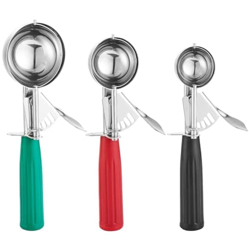 Saebye Cookie Scoop Set, Ice Cream Scoop Set, Cookie Scoops for Baking, Multiple Size Large-Medium-Small Size Disher, Professional 18/8 Stainless Steel Cupcake Scoop