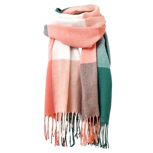 Scarf for Women - Winter Scarf Fashion Long Scarf Shawl, Scarves for Women Winter Warm Blanket Scarf, Cashmere Scarf Classic Tassel Plaid Tartan Lattice Large Scarf