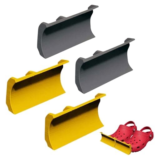 Generic 2Pack Snow Plow Attachments for Crocs, Snow Plow Shoe Accessories, Fun Winter Accessory (Yellow)