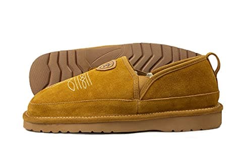 ARIAT Men's Lasso Suede Slipper, Chestnut, 13
