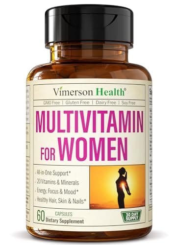 Multivitamin for Women - Daily Womens Multivitamin & Multimineral with Vitamin A, C, D, E, B12, Zinc and More Vitamins for Women - Womens Vitamins for Energy, Focus, and Womens Health. 60 Capsules