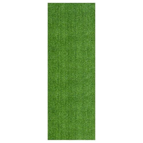 Ottomanson Artificial Grass Outdoor Runner Rug 2'7" x 10' – Waterproof Astro Turf with Drainage Holes – Patio & Lawn Decoration, Easy-Clean Dog Grass Mat