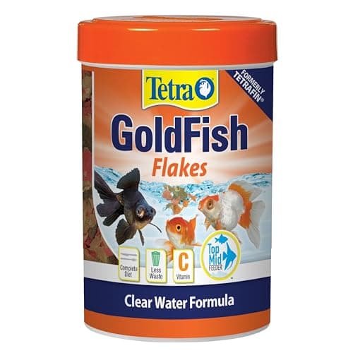 Tetra Goldfish Flakes, Nutritionally Balanced Diet For Aquarium Fish, Vitamin C Enriched Flakes, 0.42 oz