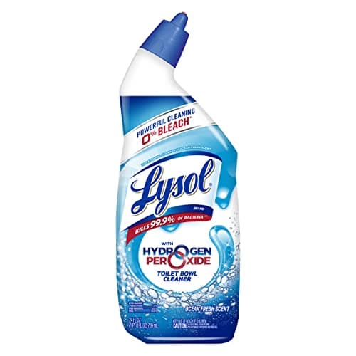 Lysol Toilet Bowl Cleaner Gel, For Cleaning and Disinfecting, Bleach Free, Ocean Fresh Scent, 24oz