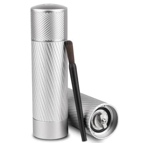 Homnoble Professional Grade Salt Mill, Heavy Duty Refillable Aluminum Manual Salt Mill with Adjustable Coarseness and Ceramic Blade