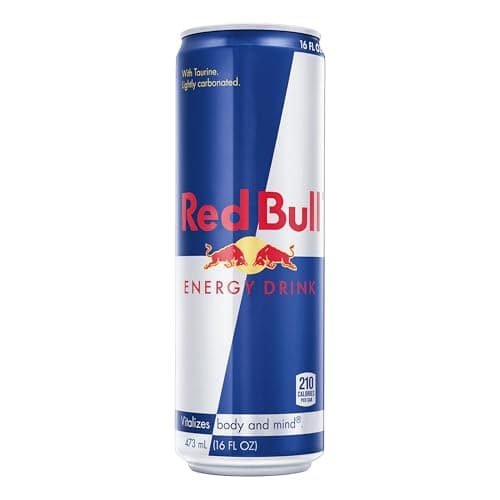 Red Bull Energy Drink with 151mg Caffeine plus Taurine & B Vitamins, 16 Fl Oz, Pack of 12 Cans