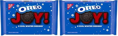 OREO Red Creme Chocolate Sandwich Cookies, Limited Edition, Holiday Cookies, 18.71 oz (Pack of 2)