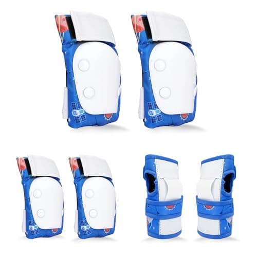 YooxArmor Kids Knee Pads and Elbow Pads Set for Children Ages 3-5/5-8, Toddler Knee Pads Kid Protective Gear Set for Roller Skating ,Cycling, Skateboard, Inline Skating, Scooter Riding Sports