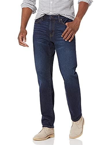 Amazon Essentials Men's Straight-Fit Stretch Jean - Discontinued Colors, Indigo Wash, 33W x 34L