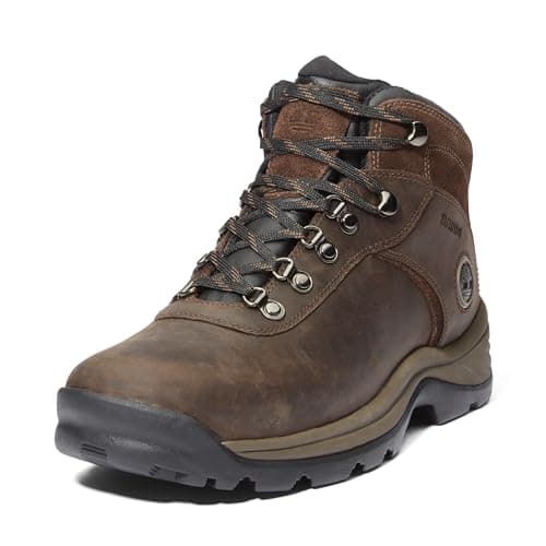 Timberland Men's Flume Mid Waterproof Hiking Boot, Dark Brown-NEW 2024, 12